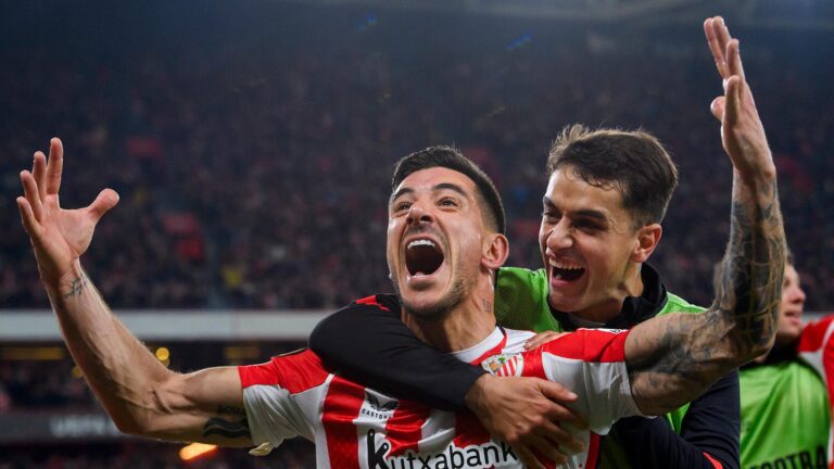 Athletic Club venció a la Roma de local y accede a los cuartos de final de la Europa League