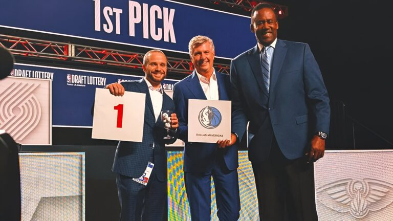 ¡Sorpresa! Los Dallas Mavericks ganaron la lotería del draft de la NBA 2025