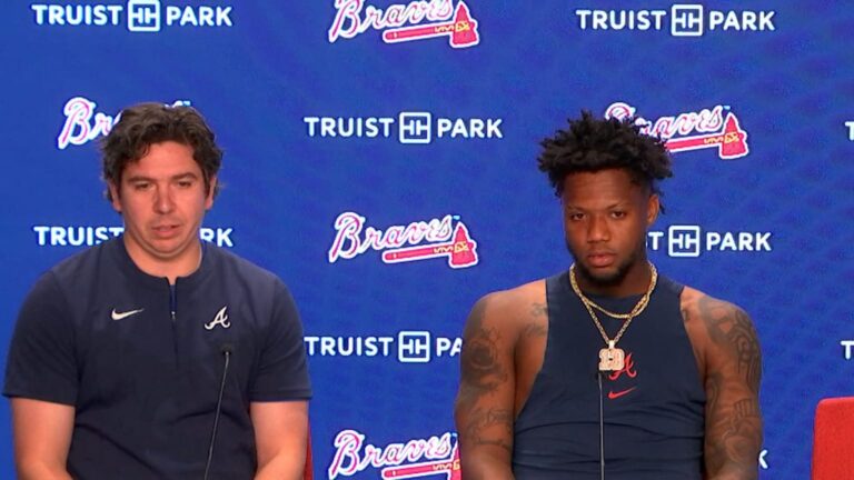 El venezolano Ronald Acuña Jr. dio declaraciones en medio de su rehabilitación