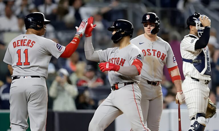 Carlos Narváez dio jonrón para contribuir a triunfo de Boston sobre los Yankees