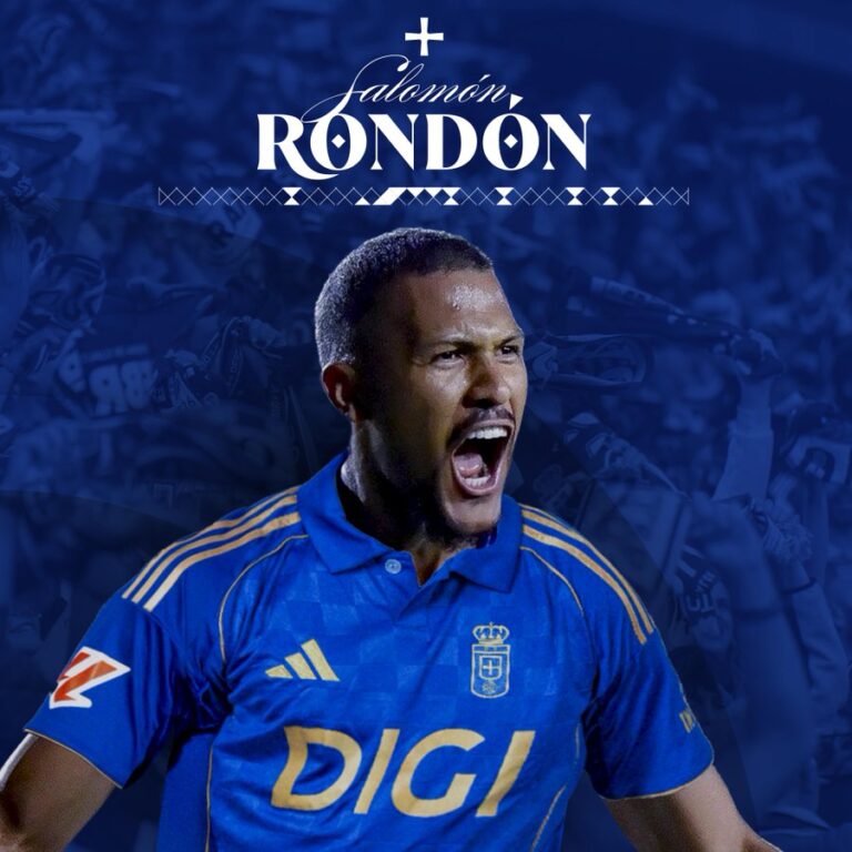 ¡Oficial! Salomón Rondón es el nuevo jugador del Real Oviedo