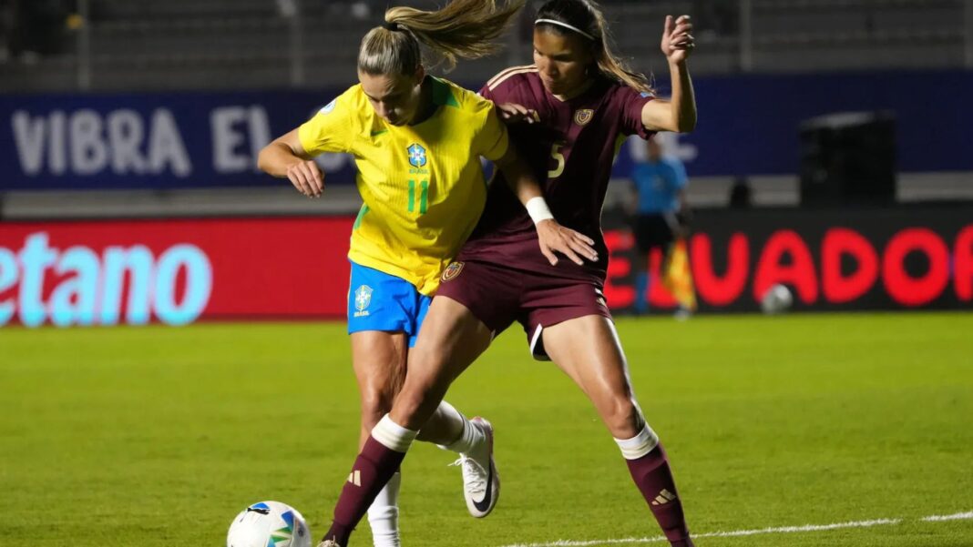 Venezuela perdió ante Brasil en su debut en la Copa América Femenina