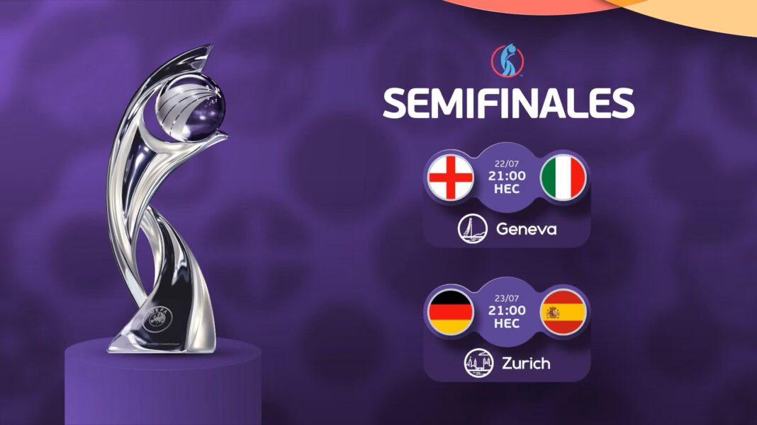 Así se jugarán las semifinales de la Eurocopa Femenina 2025