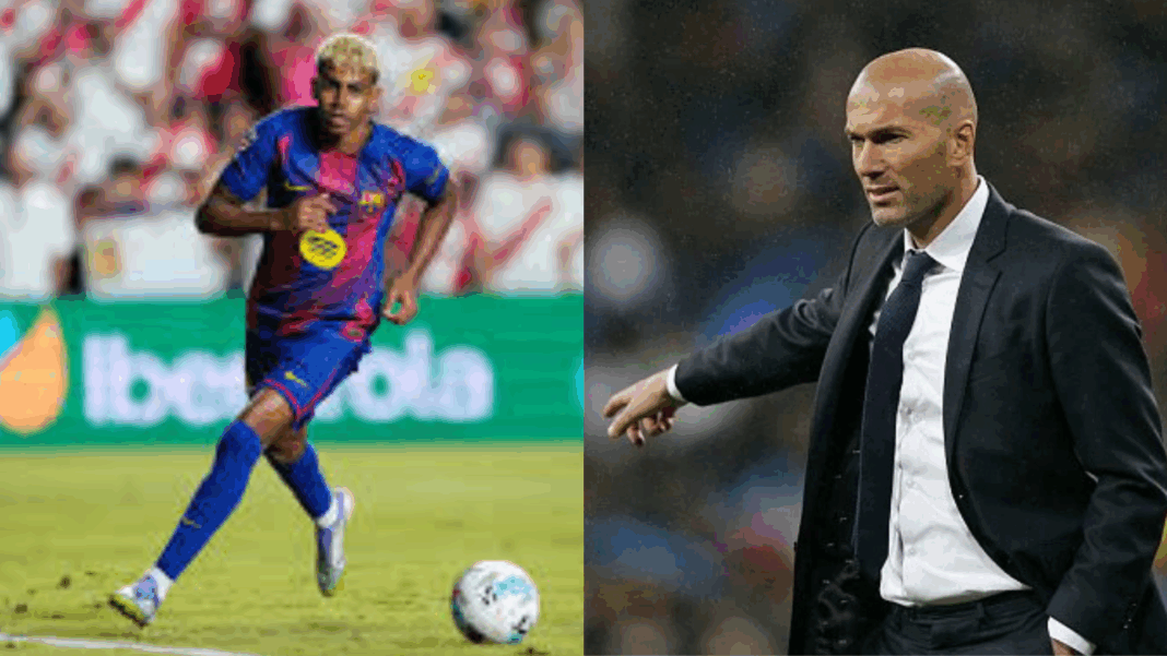 Lamine Yamal Zinedine Zidane - Goal line