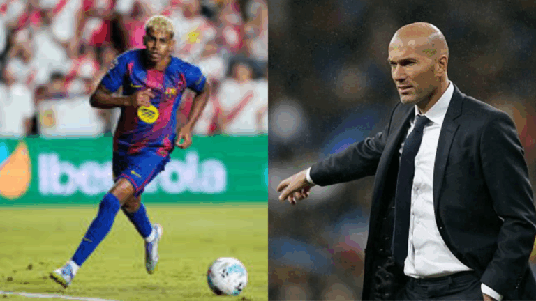 Lamine Yamal Zinedine Zidane - Goal line