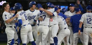 Un final de escándalo le dio a Dodgers el pase a la Serie de Campeonato de la Liga Nacional Un final de escándalo le dio a Dodgers el pase a la Serie de Campeonato de la Liga Nacional