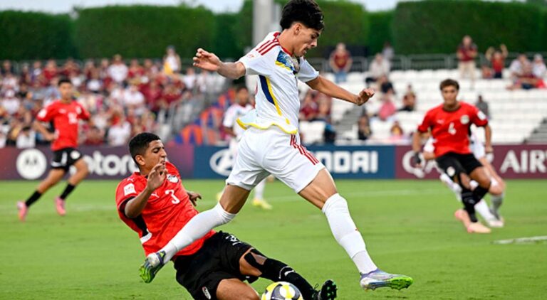 Así le fue a Venezuela contra Egipto en el Mundial de Fútbol Sub-17
