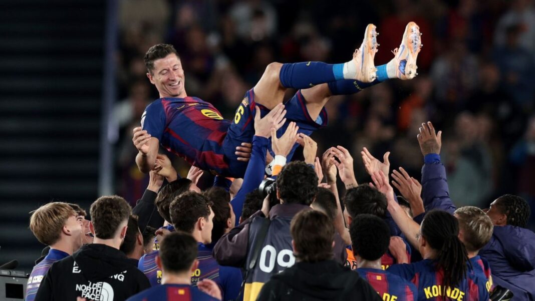 Barcelona vence al Betis en LaLiga con adiós de Lewandowski